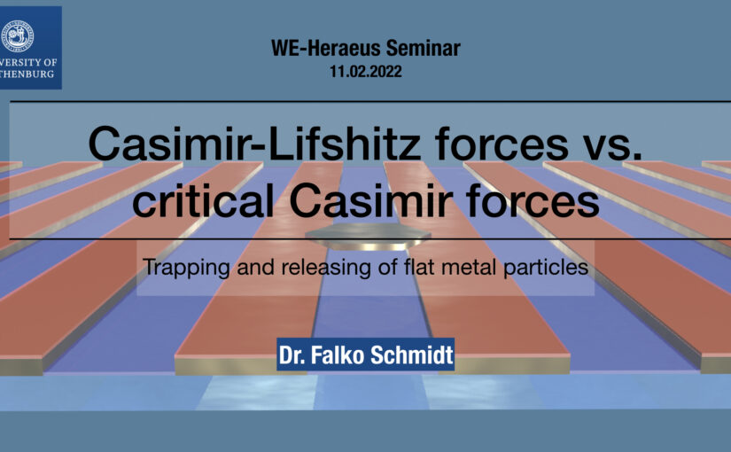 Flash Talk by F. Schmidt at 729. WE Heraeus Seminar on Fluctuation Induced Forces, Online, 16 February 2022